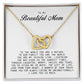 To my Beautiful Mom, Interlocking Hearts Necklace, Mother's Day Gift