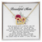 To my Beautiful Mom, Interlocking Hearts Necklace, Mother's Day Gift