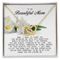 To my Beautiful Mom, Interlocking Hearts Necklace, Mother's Day Gift