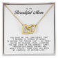 To my Beautiful Mom, Interlocking Hearts Necklace, Mother's Day Gift