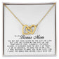 To My Bonus Mom, Interlocking Hearts Necklace