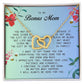 To My Bonus Mom, Interlocking Hearts Necklace