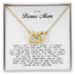 To My Bonus Mom, Interlocking Hearts Necklace
