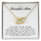 To my Beautiful Mom, Interlocking Hearts Necklace, Mother's Day Gift