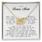 To My Bonus Mom, Interlocking Hearts Necklace