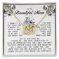 To my Beautiful Mom, Interlocking Hearts Necklace, Mother's Day Gift