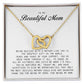 To My Beautiful Mom, Interlocking Hearts Necklace