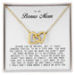 To My Bonus Mom, Interlocking Hearts Necklace