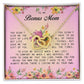To My Bonus Mom, Interlocking Hearts Necklace