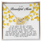 To my Beautiful Mom, Interlocking Hearts Necklace, Mother's Day Gift