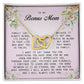 To My Bonus Mom, Interlocking Hearts Necklace