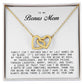 To My Bonus Mom, Interlocking Hearts Necklace