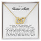 To My Bonus Mom, Interlocking Hearts Necklace