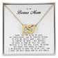 To My Bonus Mom, Interlocking Hearts Necklace