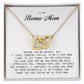 To My Bonus Mom, Interlocking Hearts Necklace
