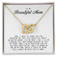 To My Beautiful Mom, Interlocking Hearts Necklace