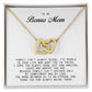 To My Bonus Mom, Interlocking Hearts Necklace