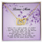 To My Bonus Mom, Interlocking Hearts Necklace