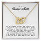 To My Bonus Mom, Interlocking Hearts Necklace