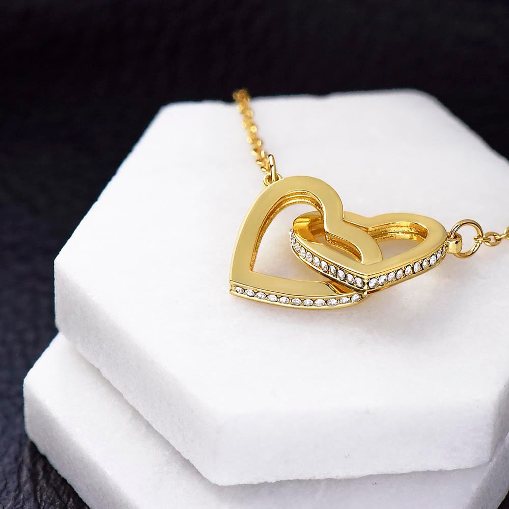 Interlocking Hearts Necklace - To My Beautiful Niece