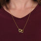 Interlocking  Heart Necklace - To My Badass Niece