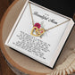 To my Beautiful Mom, Interlocking Hearts Necklace, Mother's Day Gift