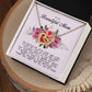 To my Beautiful Mom, Interlocking Hearts Necklace, Mother's Day Gift