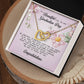 To a Beautiful Girl on Her Graduation Day, Interlocking Hearts Necklace