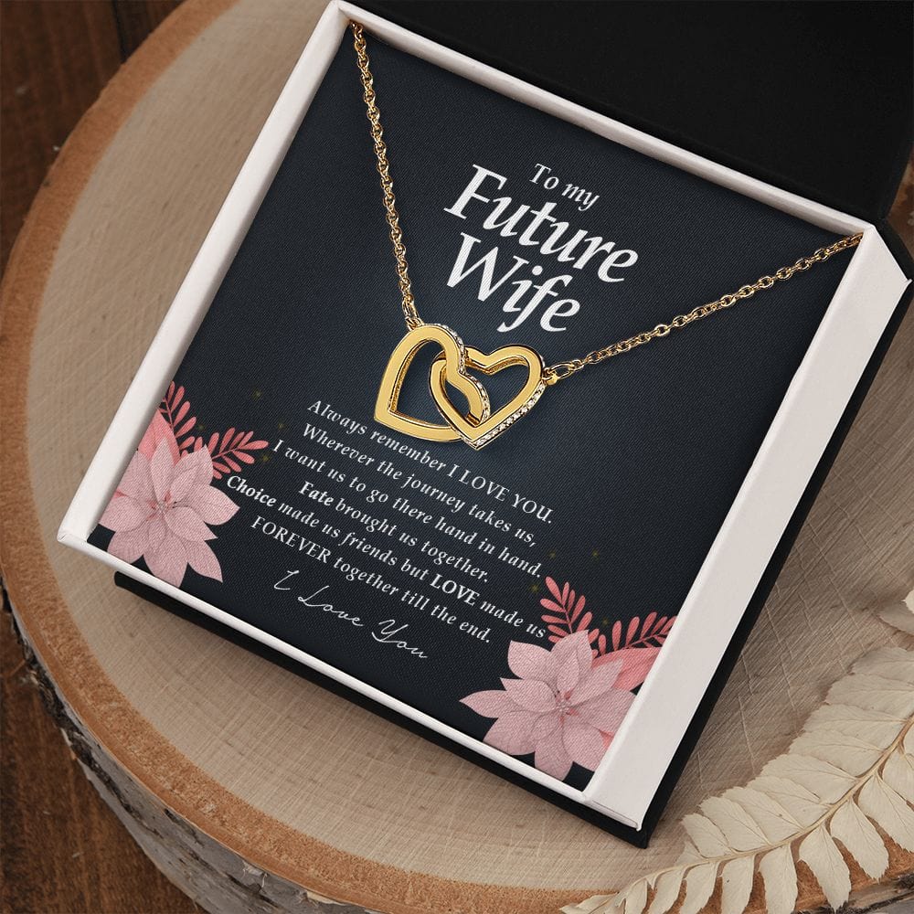 To My Future Wife, Interlocking Hearts Necklace