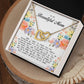 To My Beautiful Mom, Interlocking Hearts Necklace