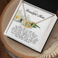 To my Beautiful Mom, Interlocking Hearts Necklace, Mother's Day Gift