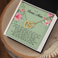To My Bonus Mom, Interlocking Hearts Necklace