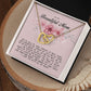 To my Beautiful Mom, Interlocking Hearts Necklace, Mother's Day Gift