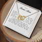 To My Bonus Mom, Interlocking Hearts Necklace