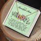 To my Beautiful Mom, Interlocking Hearts Necklace, Mother's Day Gift