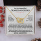 To My Beautiful Granddaughter "Love You Always & Forever" Interlocking Heart Necklace