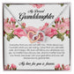 To My Dearest Granddaughter, Interlocking Heart Necklace