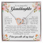 To My Beautiful Granddaughter, Interlocking Heart Necklace