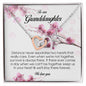 To Our Granddaughter, Interlocking Heart Necklace