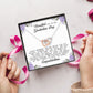 To a Beautiful Girl on Her Graduation Day, Interlocking Hearts Necklace