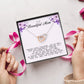 To my Beautiful Mom, Interlocking Hearts Necklace, Mother's Day Gift