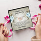 To a Beautiful Girl on Her Graduation Day, Interlocking Hearts Necklace