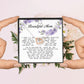 To my Beautiful Mom, Interlocking Hearts Necklace, Mother's Day Gift
