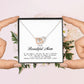 To my Beautiful Mom, Interlocking Hearts Necklace, Mother's Day Gift