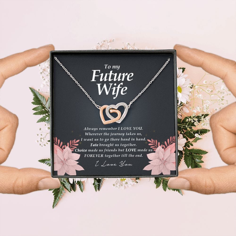 To My Future Wife, Interlocking Hearts Necklace