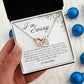 Sorry Gift for Her, Interlocking Hearts Necklace