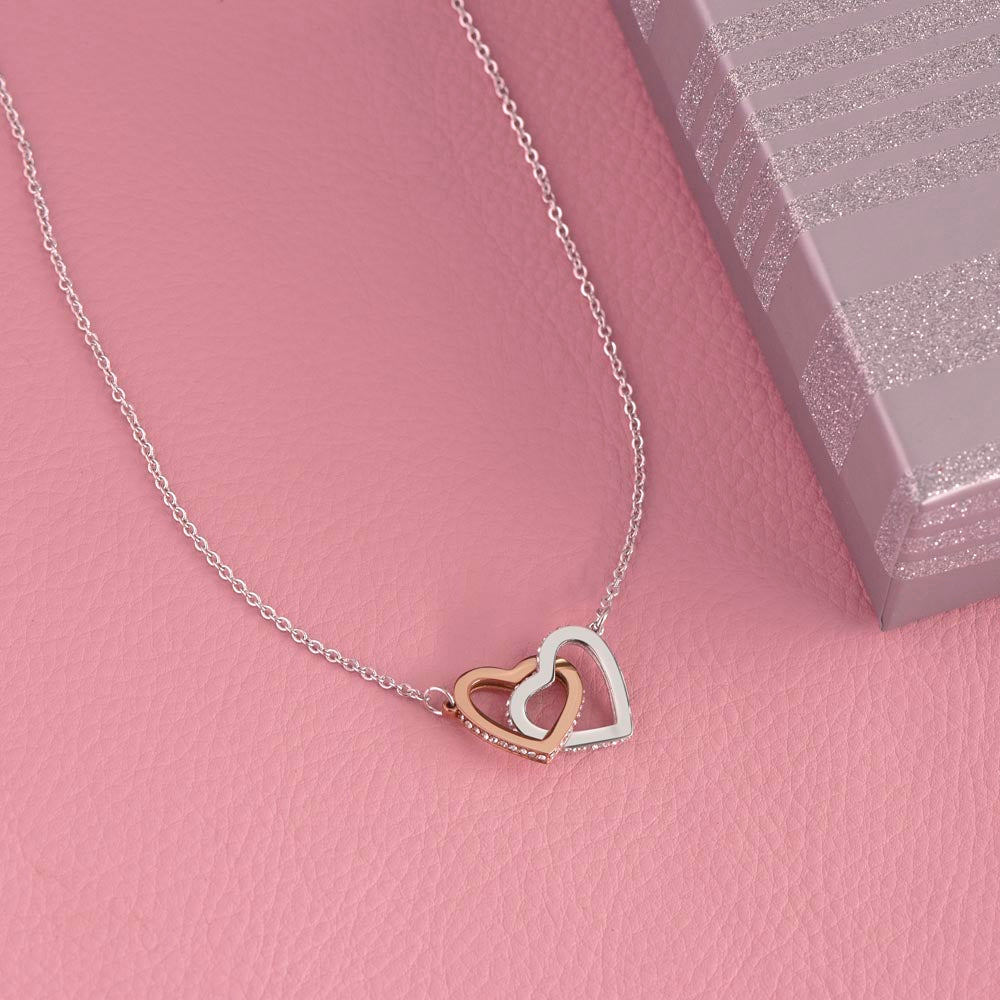 Interlocking Heart Necklace - To My Dear Niece