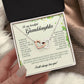 To My Beautiful Granddaughter, Interlocking Heart Necklace