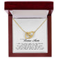 To My Bonus Mom, Interlocking Hearts Necklace