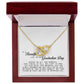 To a Beautiful Girl on Her Graduation Day, Interlocking Hearts Necklace